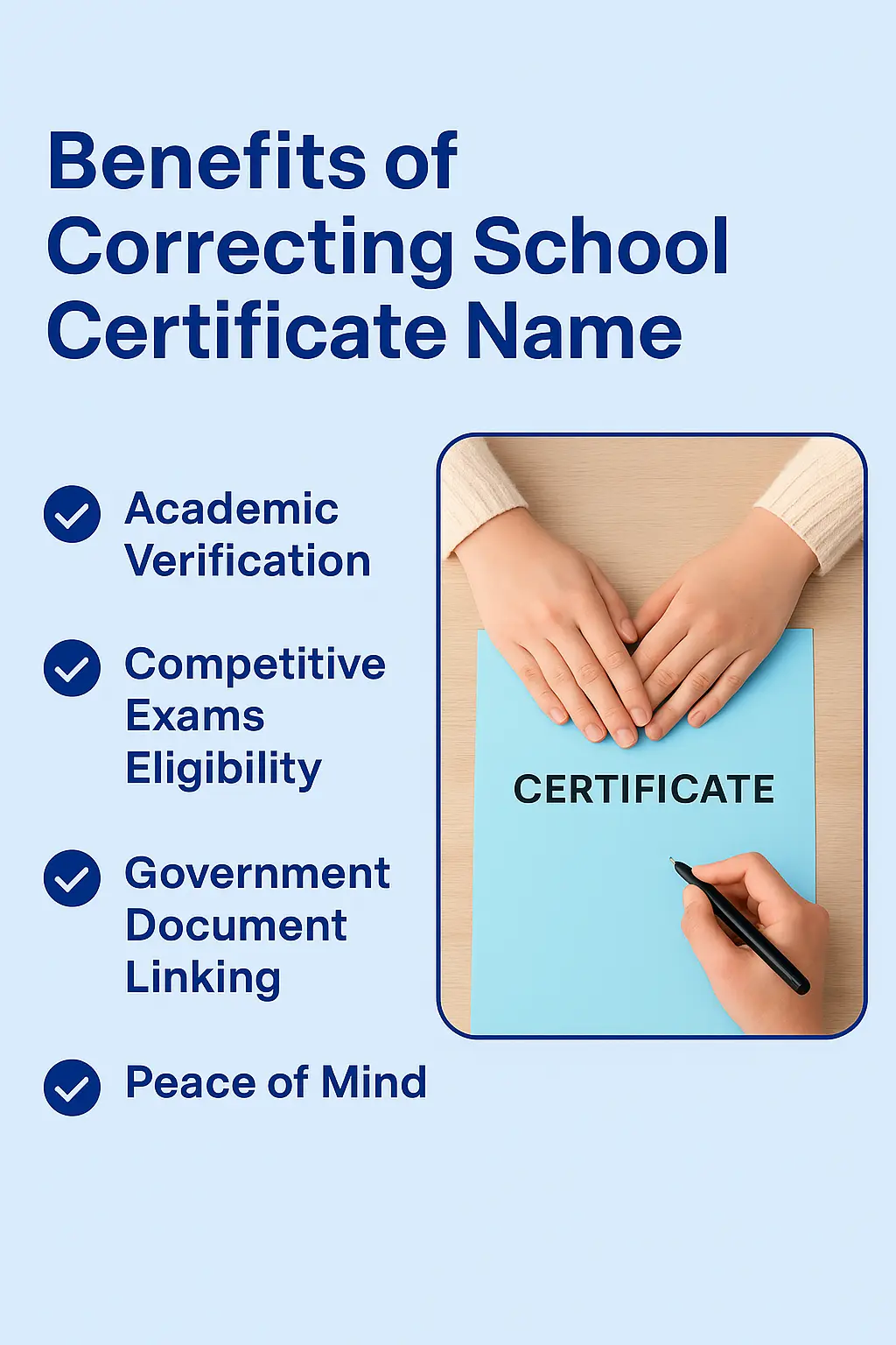 Benefits of Correcting School Certificate Name